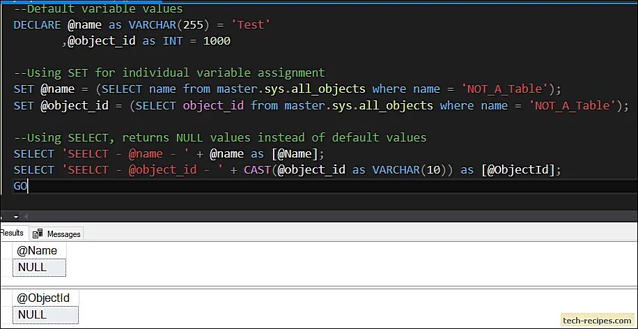 Select = null. Pl SQL переменная. Set SQL. Last value SQL.