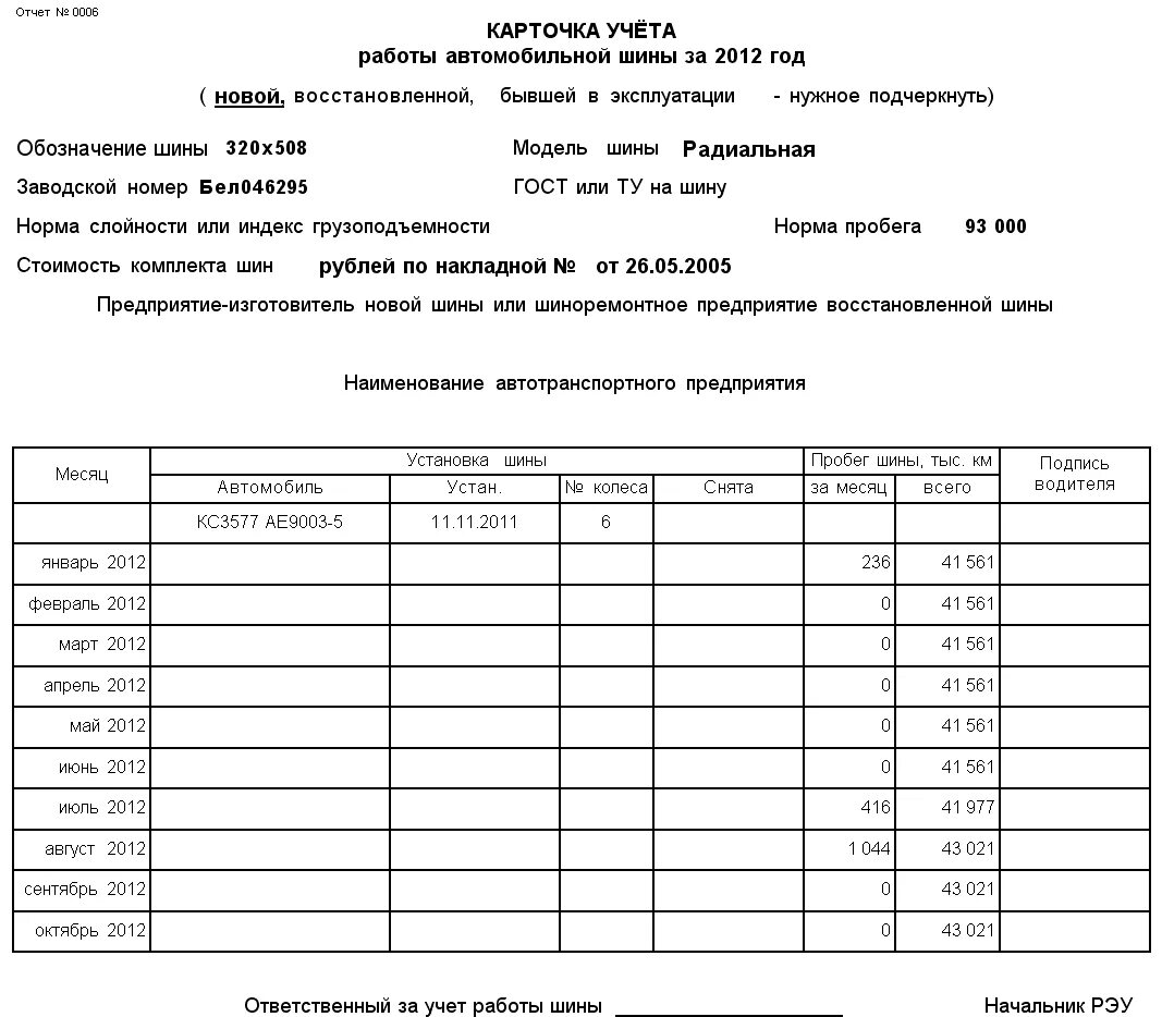 Карточка учета автомобильных шин образец заполнения. Карточка учета пробега автошин. Образец по заполнении карточки учета шин. Карточка учета аккумуляторной батареи. Списание дисков