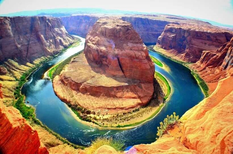 Река Рио Колорадо в Южной Америке. Река Колорадо, Амазонка. Гранд каньон Австралия. Река Колорадо, каньон подкова, США.