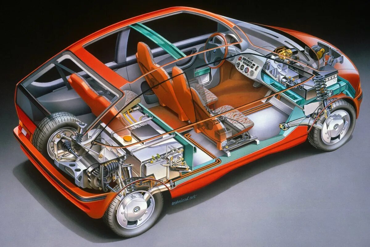 BMW z11 e1. BMW e1 Concept. BMW z11 Concept. BMW m1 Cutaway.