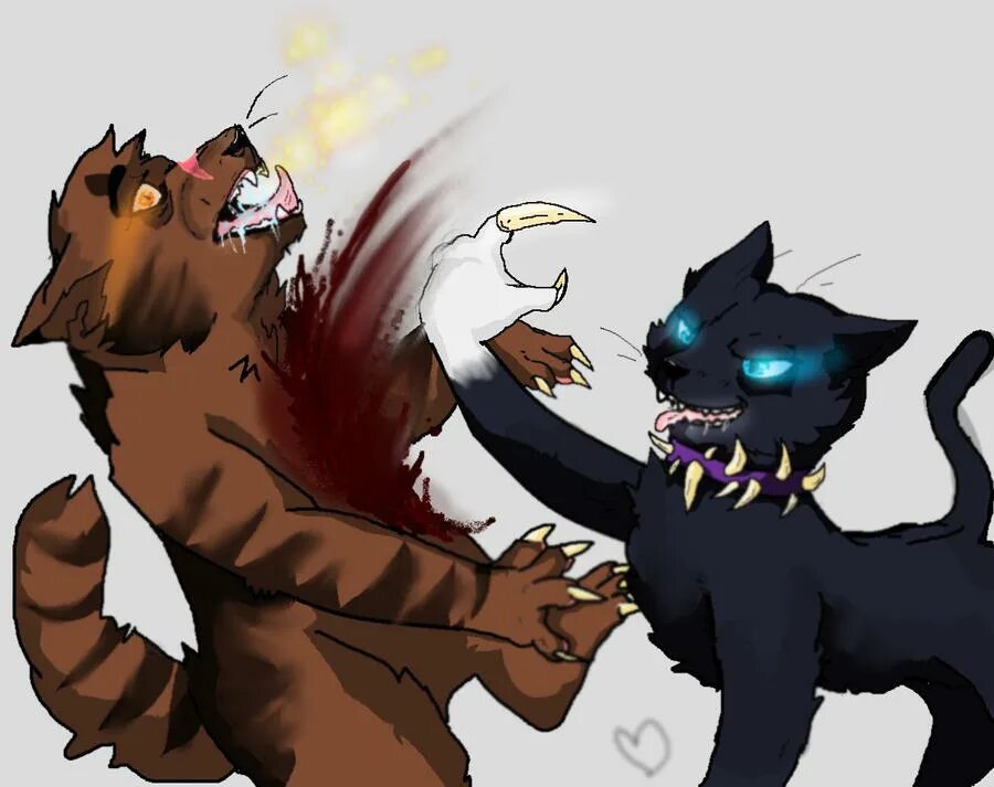 Коты Воители Tigerstar and Scourge. Характер бича коты Воители.