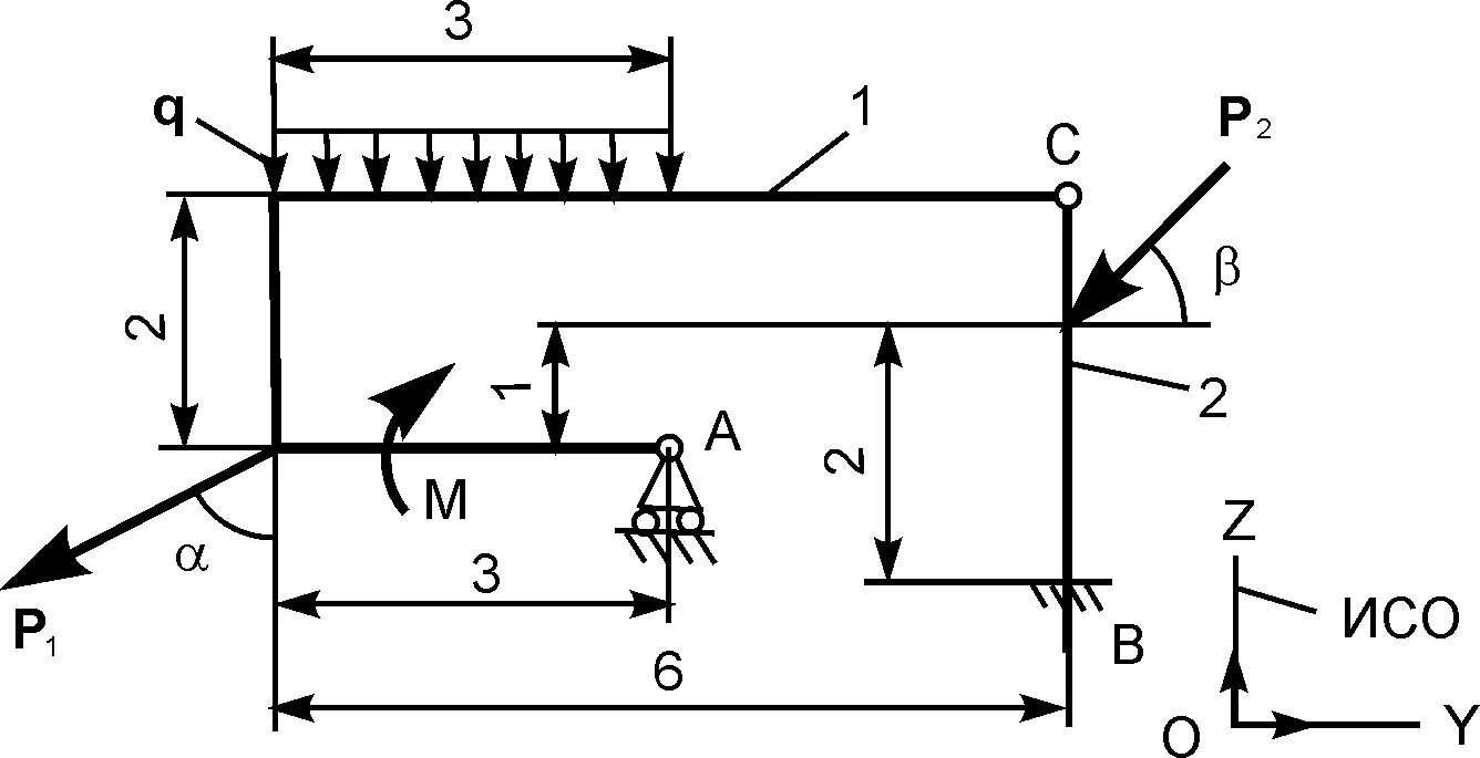 6 6 кн м. Реакции опор конструкции термех. Определение реакций опор составной конструкции. Построение эпюры изгибающих моментов балки. Эпюра с распределенной нагрузкой моментом и силой.
