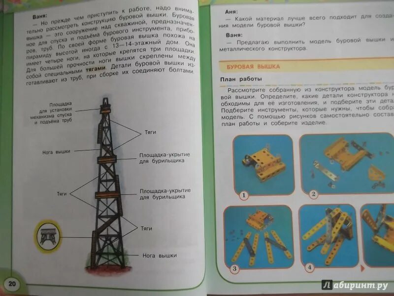 Учебник буровой. Технология 4 класс буровая вышка Роговцева. Буровая вышка технология 4 из металлического конструктора. Буровая вышка из конструктора технология 4. Буровая вышка 4 класс технология из конструктора металлического.