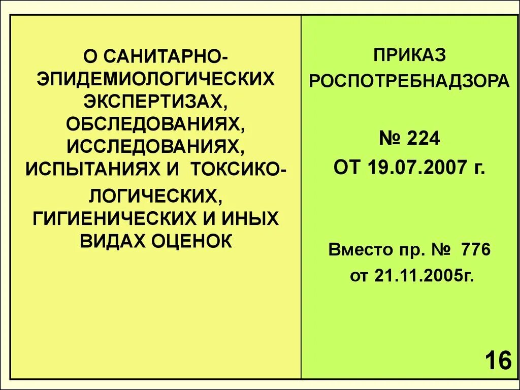 Приказ 224 от 19.07 2007