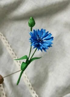 Василек из фоамирана