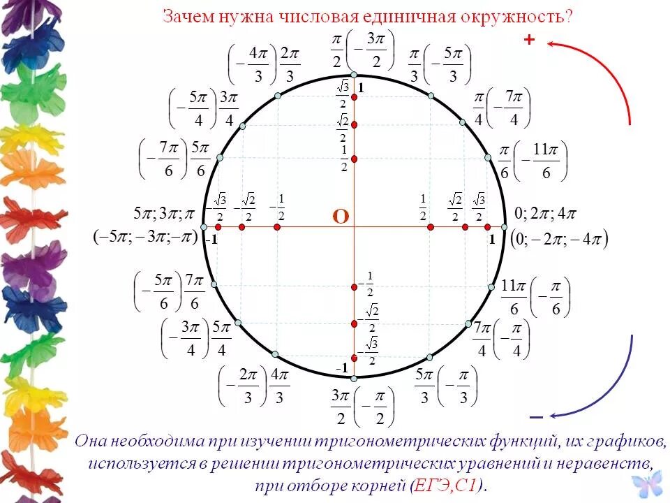 Круг имеет ось. Тригонометрический круг единичная окружность. Тригонометрическая окружность -2pi. Тригонометрический круг -3pi. Тригонометрия единичная окружность -3п/2.