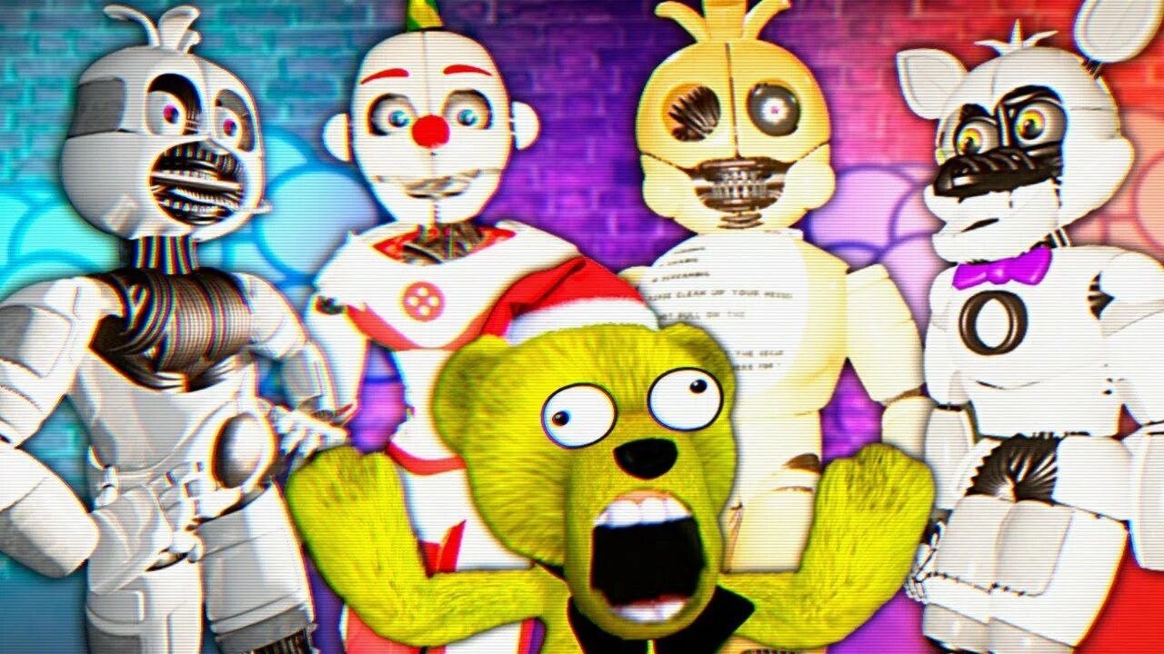 Фнаф 7. Demented animatronics. Новогодние аниматроники фнаф. Фнаф 7 на 560 аниматроников. 5 аниматроников.