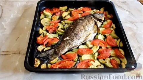 Рецепт карп запеченный с овощами