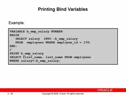 Oracle select into