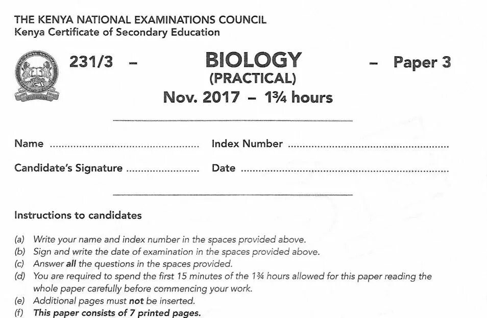 Certificate of secondary education. Certificate of secondary education