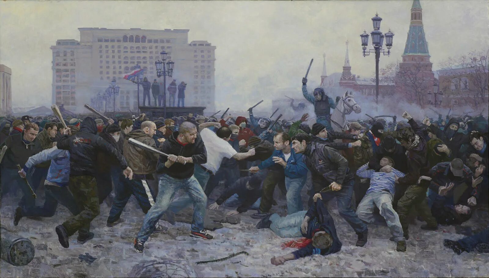 4 революции в мире. Битва за Москву картина Титова. Картина битва за Москву 2010.