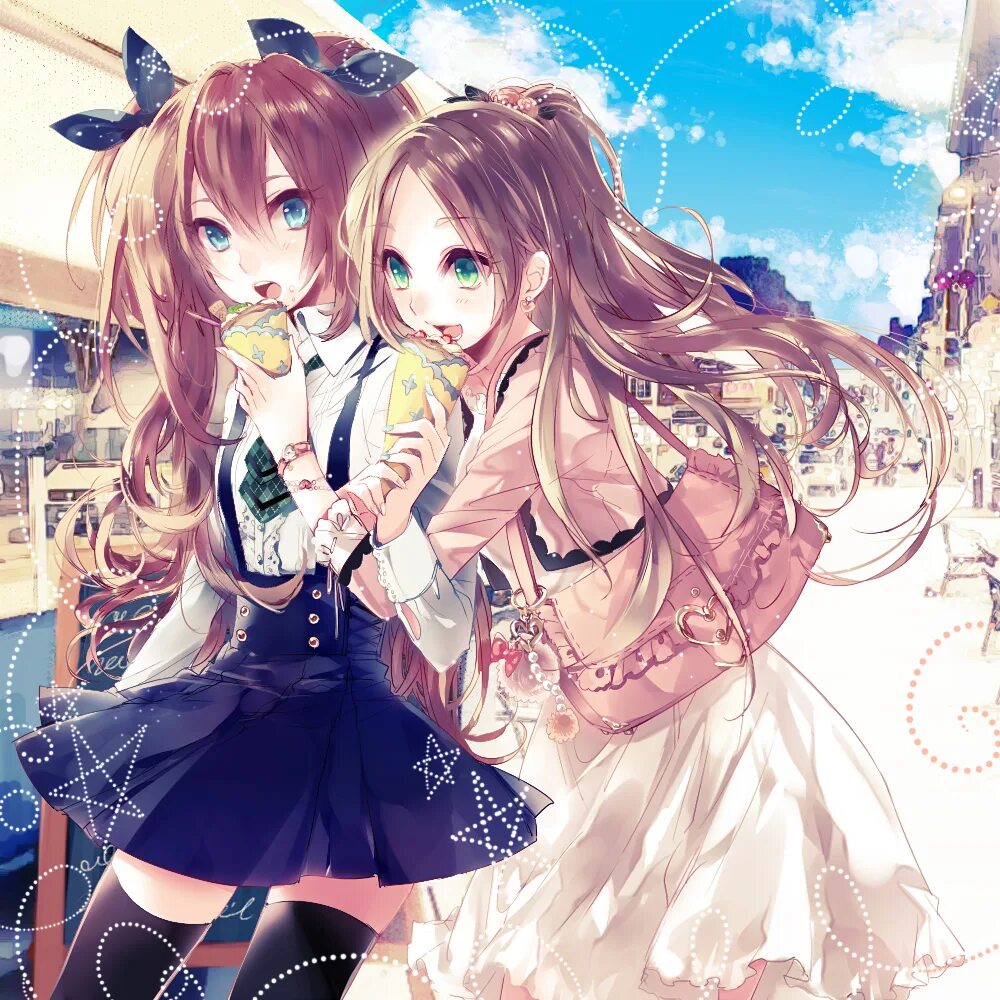 Hyouka юри. Близнецы юри. Haegiwa ринго чан. Сестры тян. Юри.