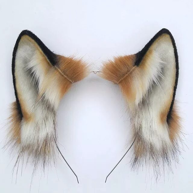 Fox ears. Лисьи ушки. Уши лисы. Лисьи ушки на ободке. Уши лисы на ободке.