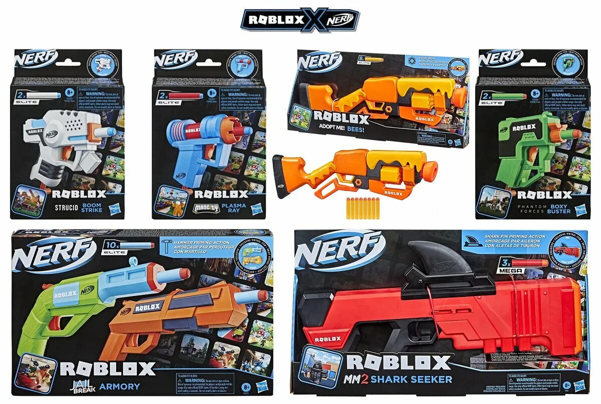 Бластер НЕРФ Roblox mm2. Nerf mm2 Shark Seeker. Nerf бластер Roblox adopt me.