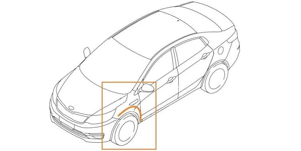 Ширина арок Киа Рио 3. Киа Рио 3 чертеж. Габариты бампера Киа Рио 3. Кия Рио 2 чертеж.