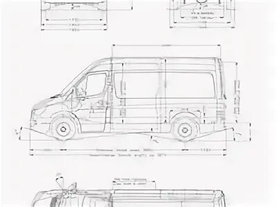 Габариты мерседес спринтер 906