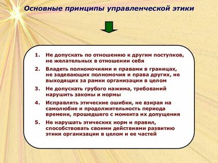 Система этических принципов и норм