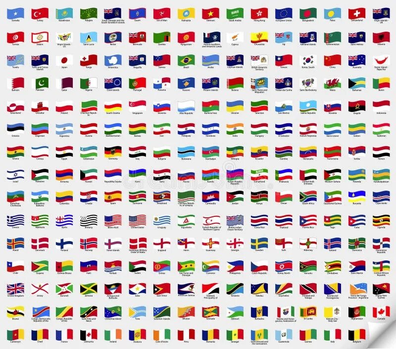 Как выглядят все страны мира Flags Of The World Sorted Alphabetically Free Vector Download Flags of the world