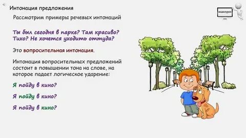 Ударение интонация
