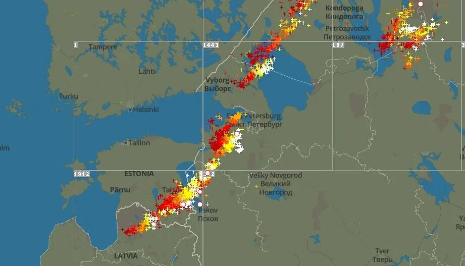 Карта дождей спб. Карта дождя СПБ. Гроза в Питере.