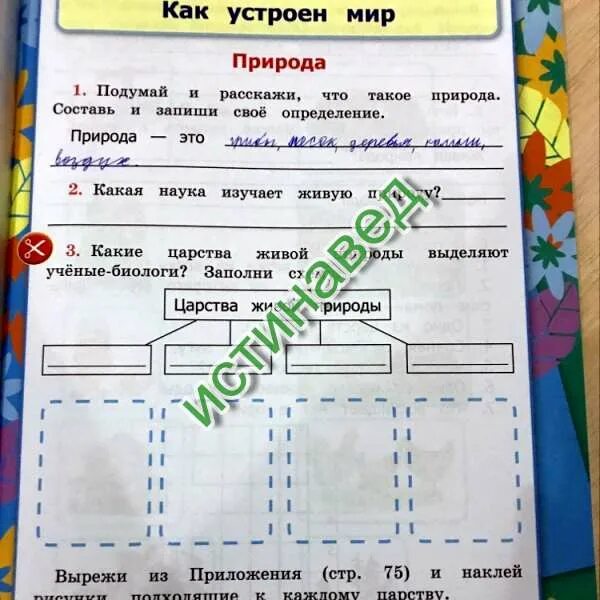 Как устроен мир 3 класс окружающий. Подумай и расскажи что такое природа. какая наука изучает живую природу 3 класс окружающий мир. что такое природа составь и запиши свое определение. какая наука изучает живую природу 3 класс окружающий мир ответы.