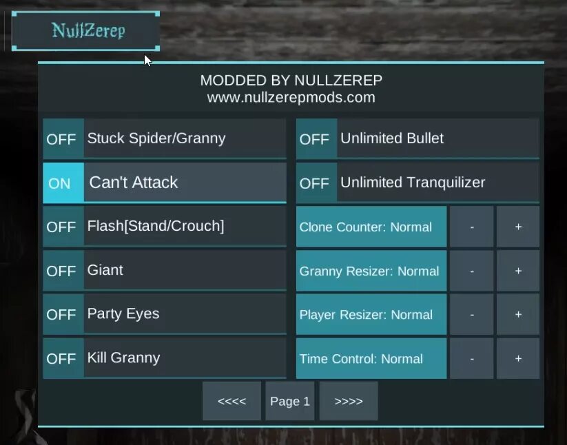 Granny battery mod. Granny Mod menu NULLZEREP. NULLZEREP granny Mod menu 1.5. NULLZEREP granny.