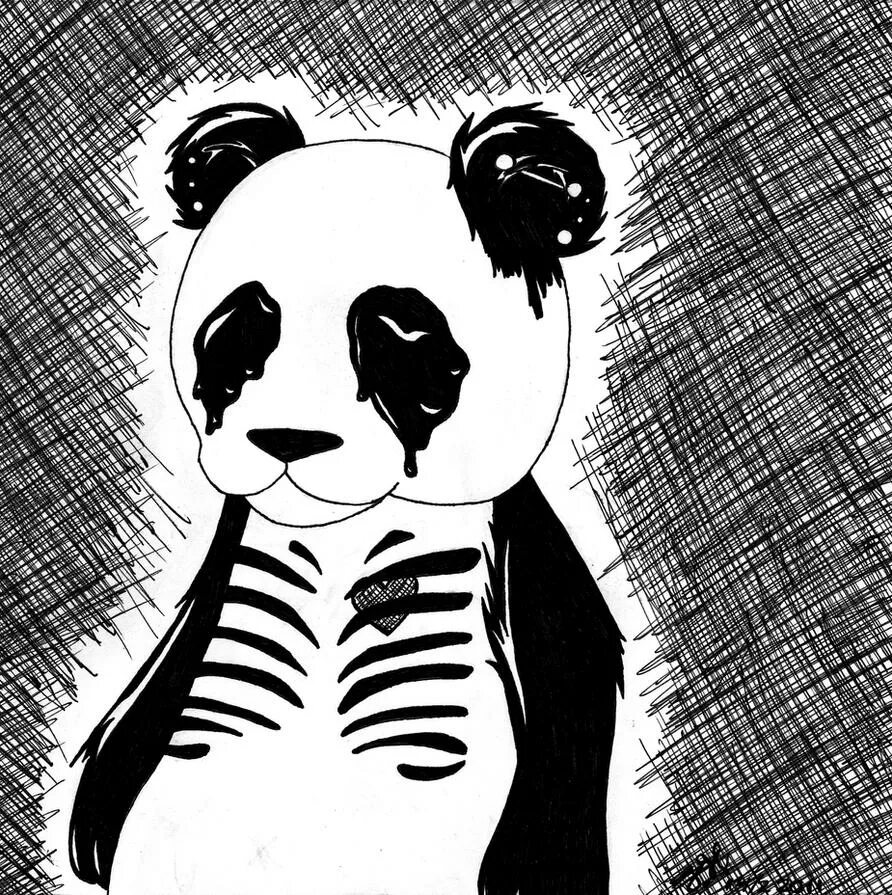Энди Панда рисунок карандашом. Рисунки Анди Панда карандашом. Эмо Панда. Панда рисунок на заставку.