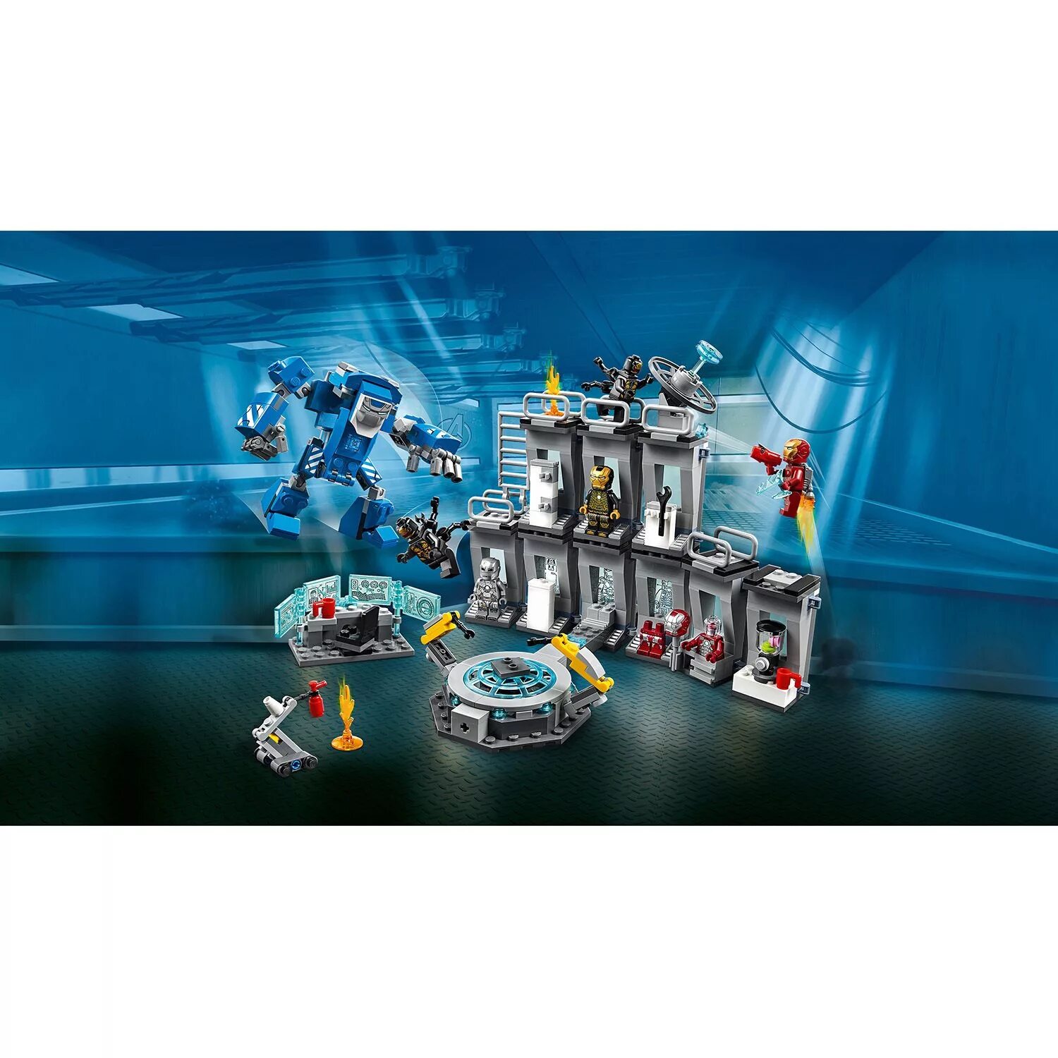 Лего набор лаборатория тони старка. Набор лаборатория железного человека. Лего 76125. Лего 76125. Конструктор lego marvel super heroes 76125 avengers лаборатория.