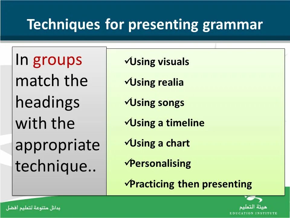 How to present grammar. How to present grammar