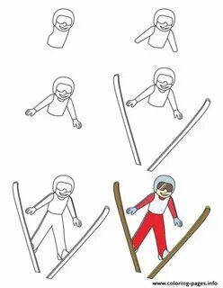 Рисование зимние виды спорта подготовительная группа