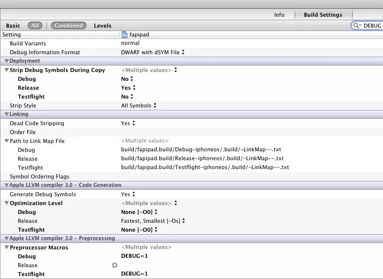 Debug и release отличия. Код debug Mode. Создание сеттинга таблица. Отладчик для z86e4016vsc.