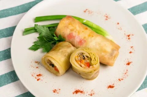 Голубцы овощные с рисом