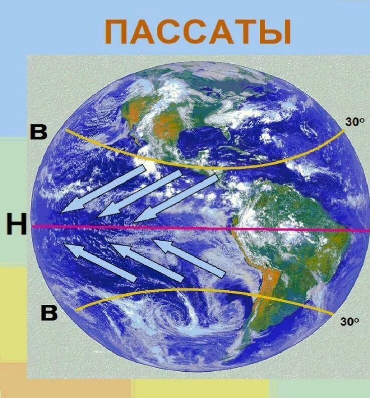 Стрелками разного цвета покажите направление