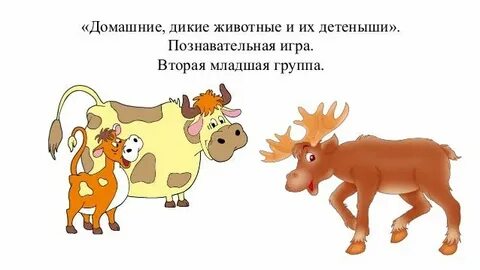 Дикие животные в младшей группе