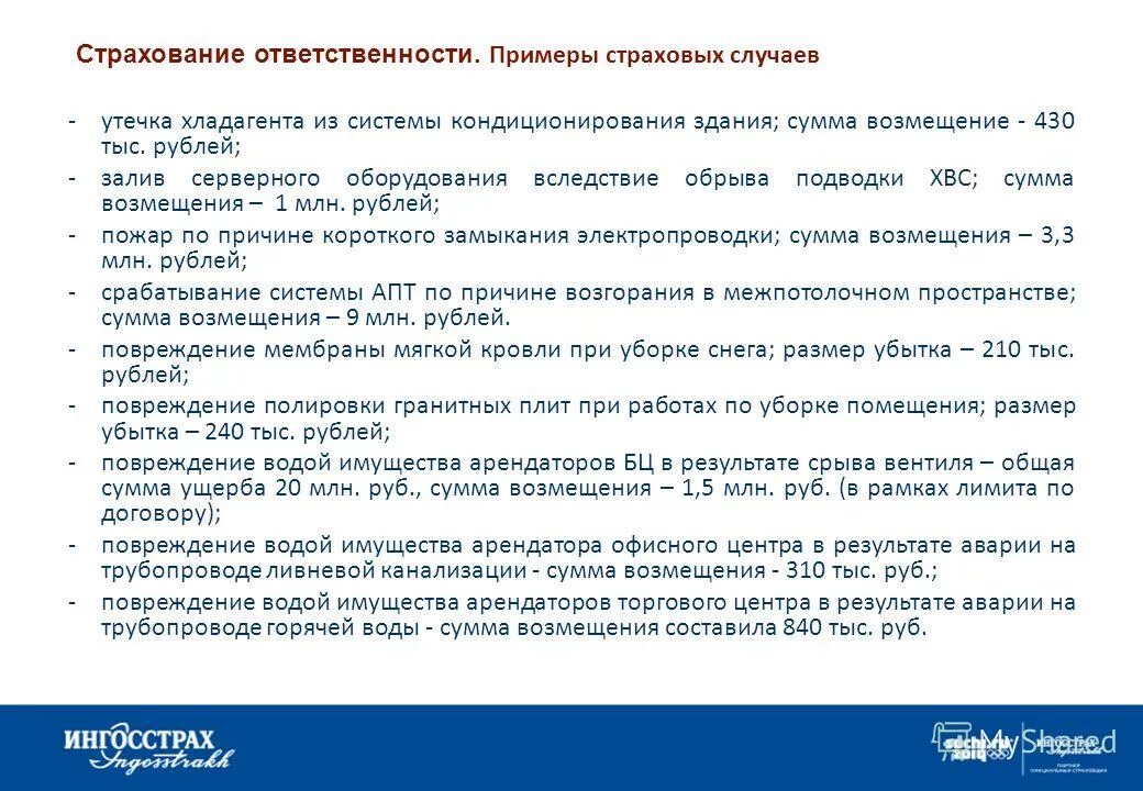 Что входит в страховой случай. Страхование ответственности примеры. Страховые случаи примеры. Страхование ответственности примеры страховых случаев. Римеры страхования ответственности.