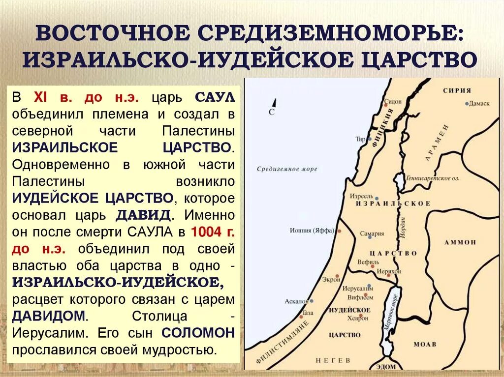 Древнееврейское царство Палестина. Древнее царство Палестины. Восточное средиземноморье история