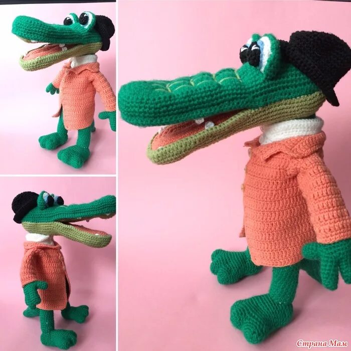 Гена крокодил крючком #amigurumi #вязание #игрушки #crochet #вязаниекрючком #ген