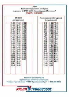 Расписание автобусов керчь 4 маршрут на сегодня