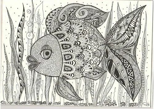 ДЕЛОРУК... Рисунки, Графика, Зентангл