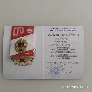Проект значка гто