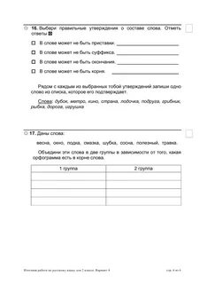 Итоговая проверка знаний