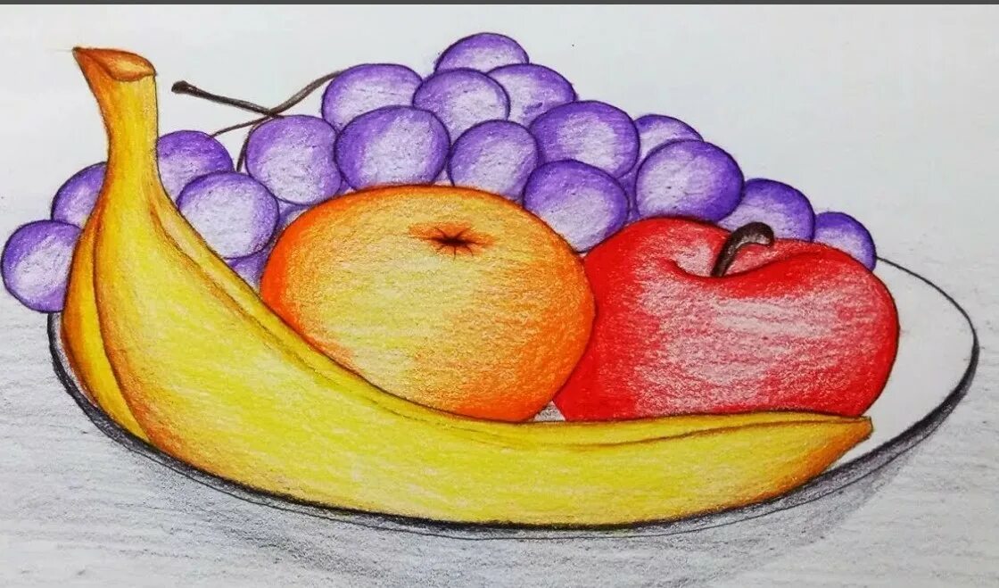 Что можно нарисовать 4 класс. Фрукты на тарелке рисование. Натюрморт с фруктами для детей. Натюрморт с фруктами карандашом. Натюрморт с фруктами рисунок.
