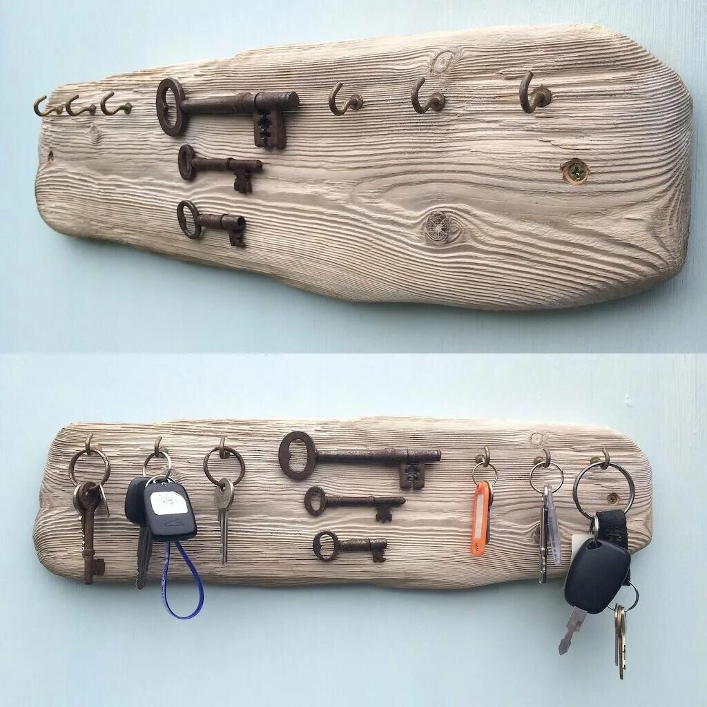 Самодельные предметы. Дрифтвуд ключницы. Изделия из дерева своими руками. Поделки из дерева своими руками. Самодельная ключница.