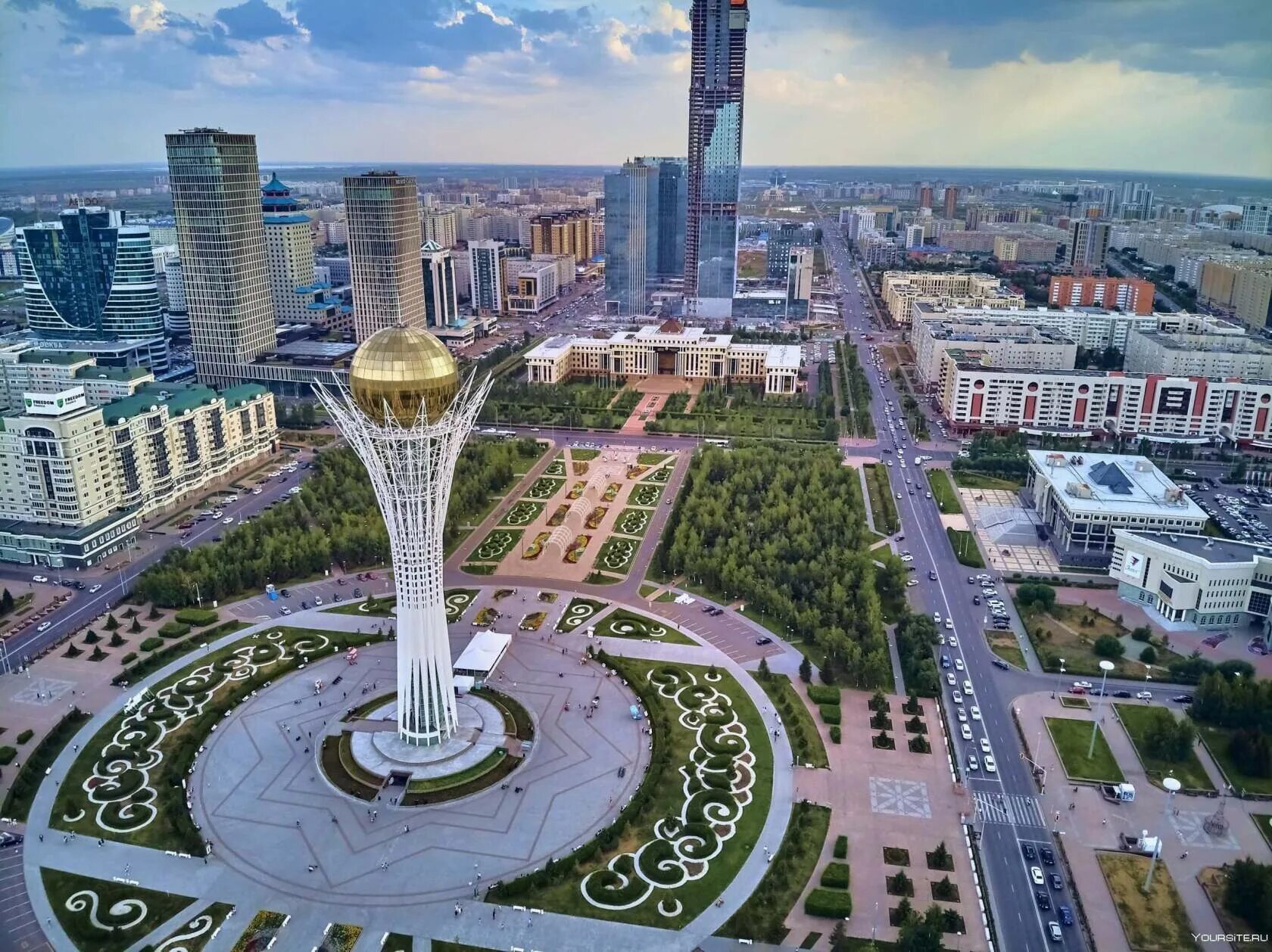 Время в разных городах казахстана. Столица Казахстана Нурсултан 2020. Нурсултан башня Байтерек.