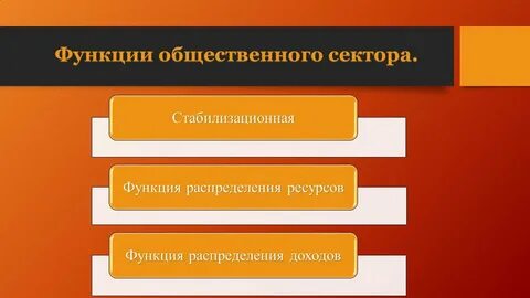 Общественные функции отрасли