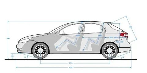 Лачетти хэтчбек 1.4 размеры