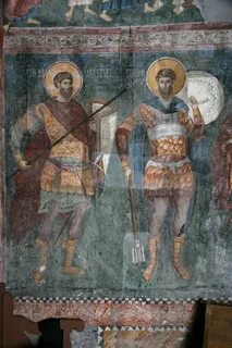 Фрески воинов