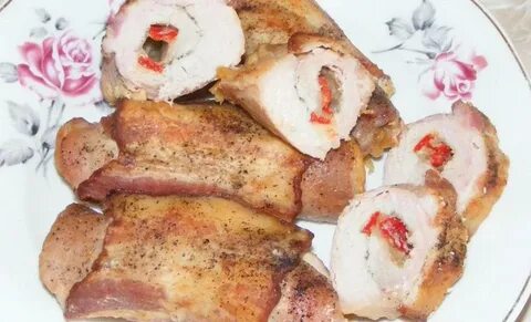 Рулетики из отбивной свинины