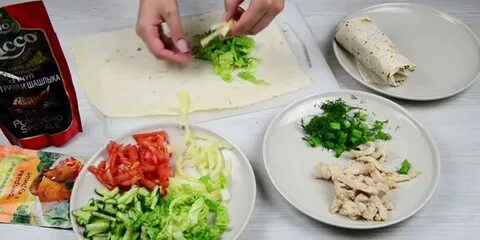 Рецепт шаурмы с овощами