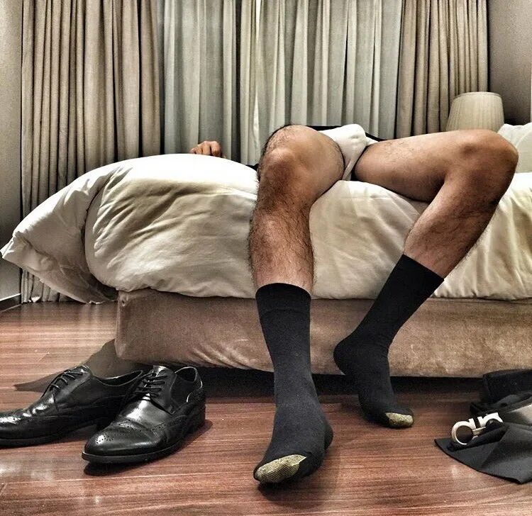 Guy in stocking